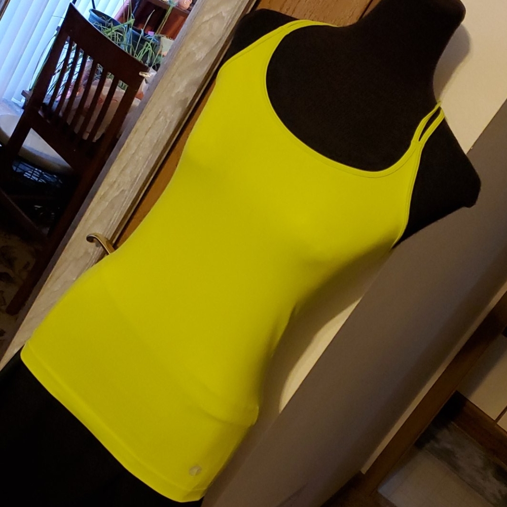 Avocado Activewear racerback tank chartreuse S/M